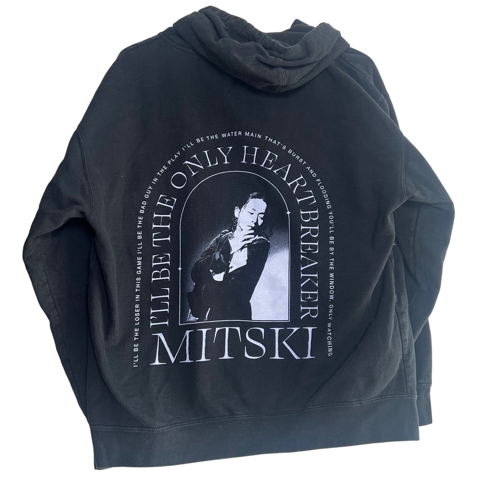 Mitski Laurel Hell The Only Heartbreaker Hoodie Womens XL Black Tour Merch